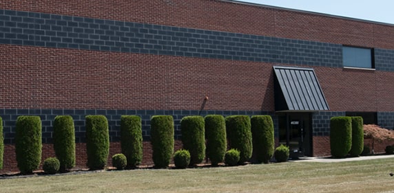 View of the outside sign at the GM Powered Solutions Facilities