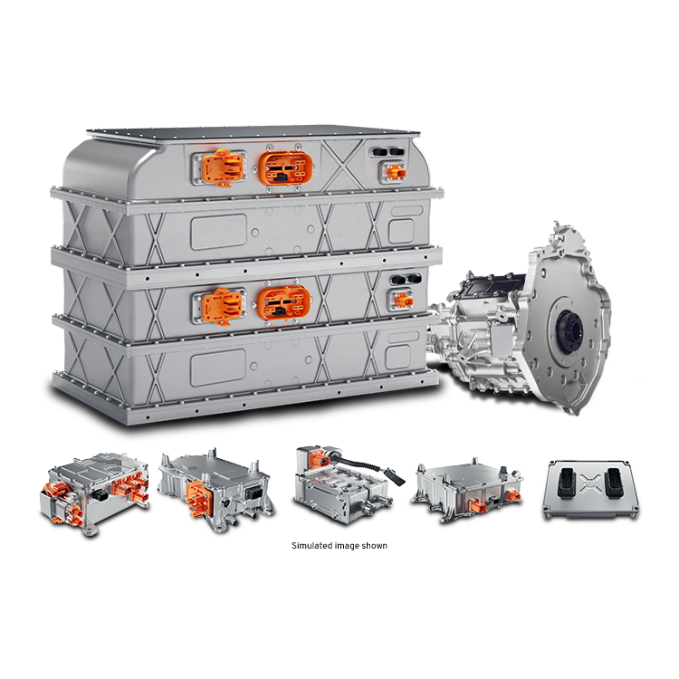 Assembled Lithium Vehicle Battery Packs with Individual Pieces Shown