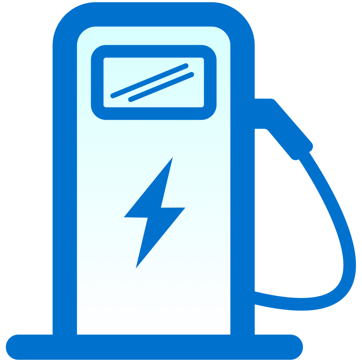 Electric Vehicle Charging Station Icon